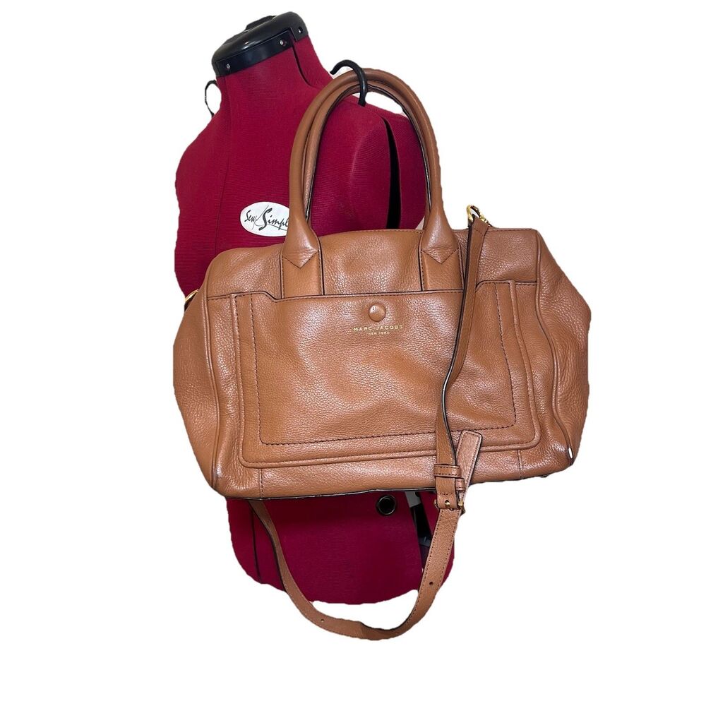 Marc Jacobs Tan Leather Satchel Shoulder Bag - Picture 2 of 16